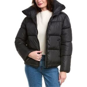 Hudson Womens short  Lightweight Puffer
Coat, Black